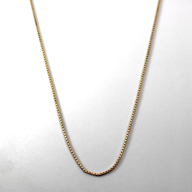 Jewelry Clearance Event – Stock Up Before It's Over 10k Yellow Gold Box Chain | 20"|