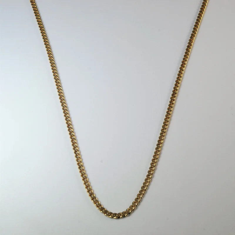 10k Yellow Gold Curb Chain | 23" |