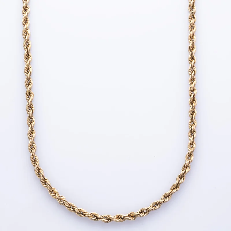 10k Yellow Gold Rope Chain | 17" |