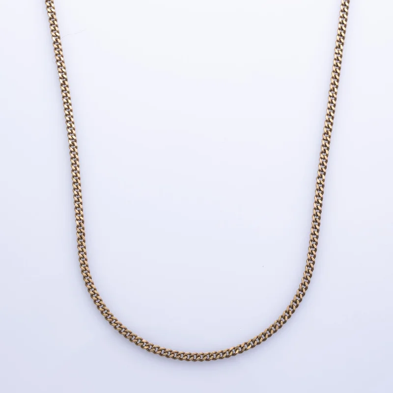 10k Yellow Gold Curb Chain | 24" |