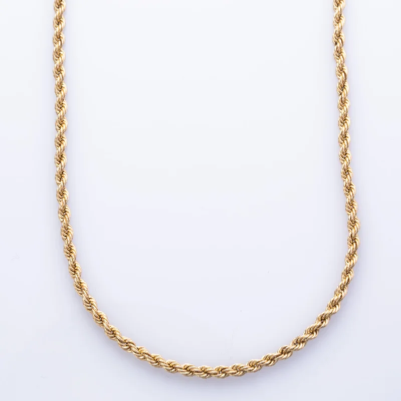 10k Yellow Gold Rope Chain | 20" |