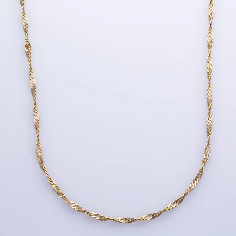 10k Yellow Gold Singapore Chain | 20" |