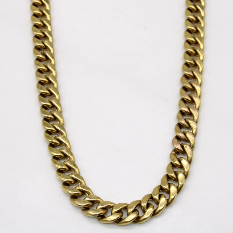 10k Yellow Gold Cuban Link Chain | 24" |