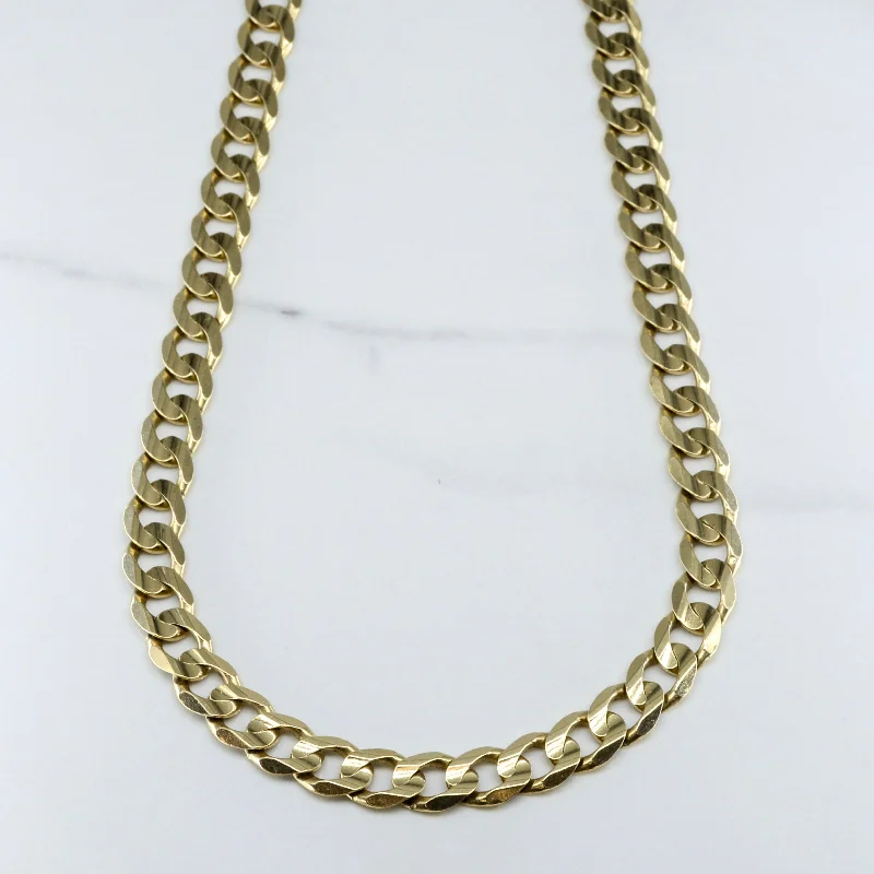 10k Yellow Gold Heavy Curb Chain | 22" |