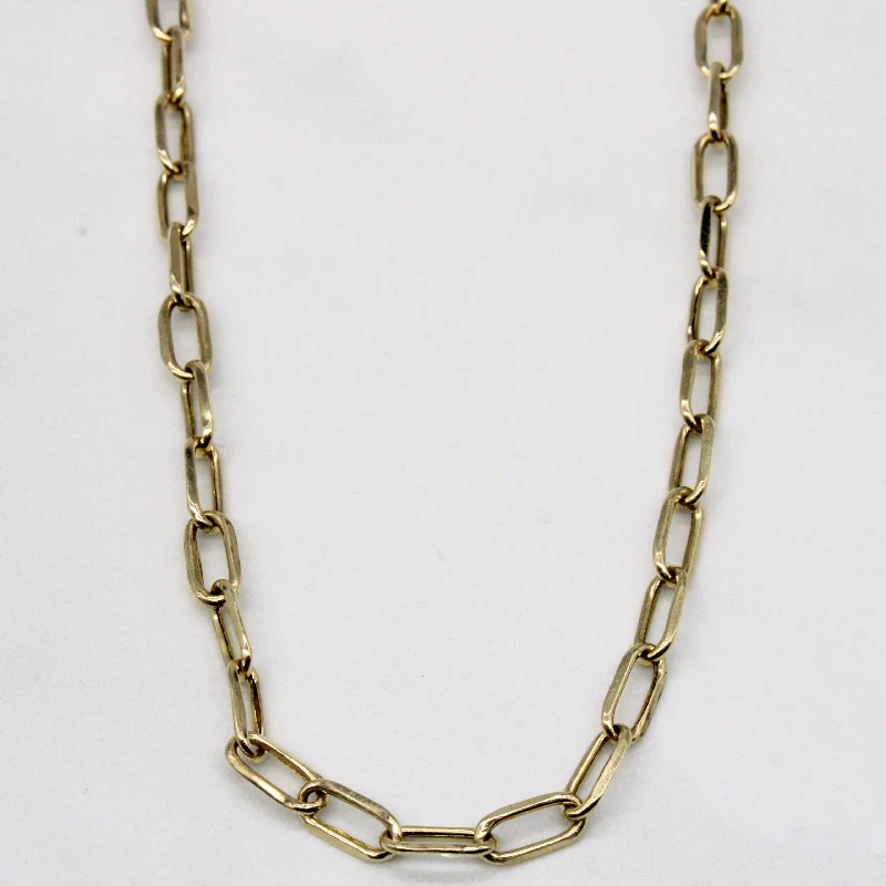 Exclusive Jewelry Sale – Limited-Time Discounts 10k Yellow Gold Rectangle Link Chain | 21" |