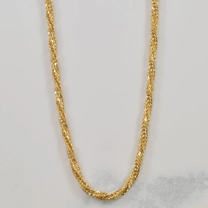 10k Yellow Gold Twisted Snake Chain | 18" |