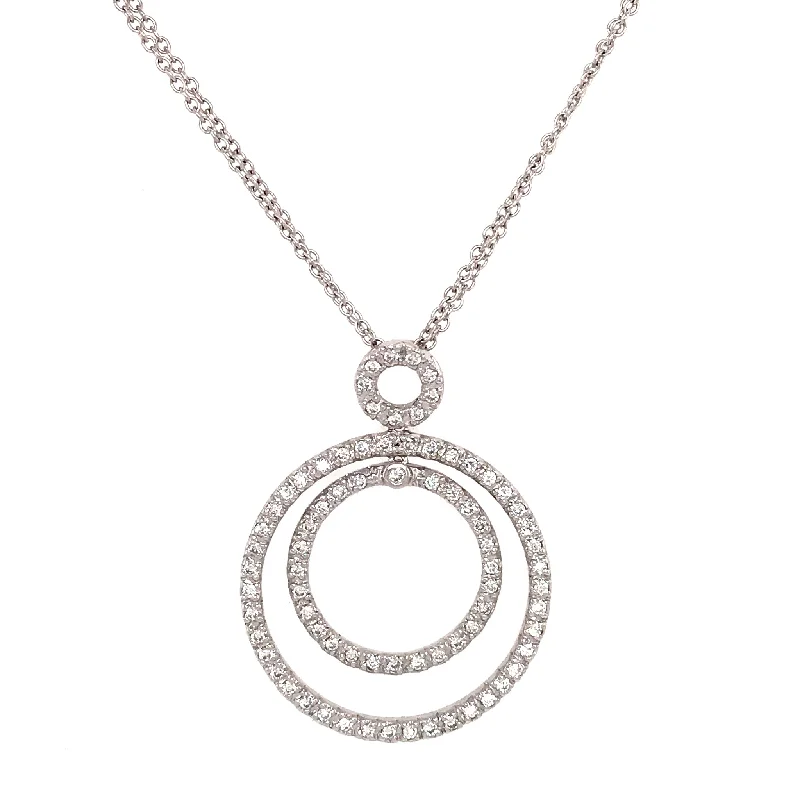 Dazzle With Discounts – Shop Jewelry On Sale 18k Gold Diamond Circle of Life Double Chain Pendant