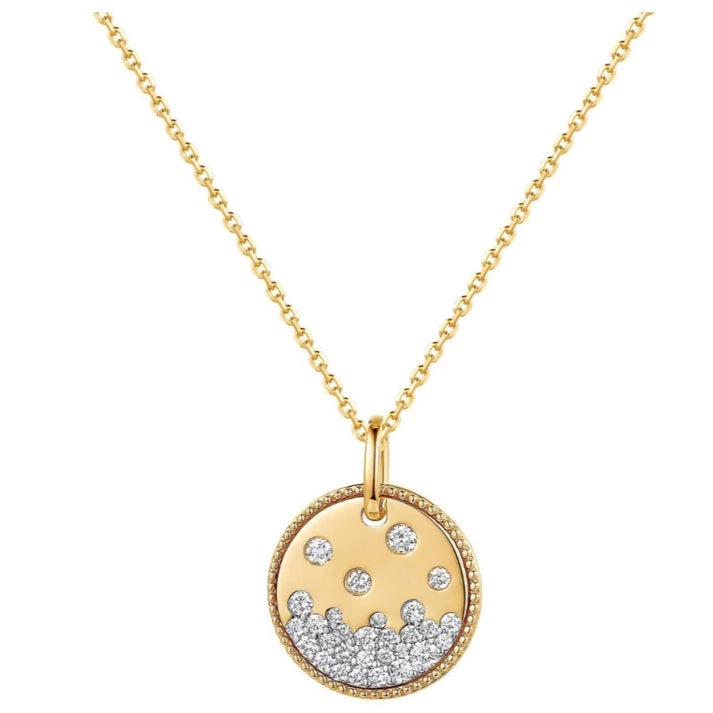 Limited-Stock Jewelry Sale – Shop Before It's Gone 14k Disc Pendant Necklace with Diamonds Limited-Stock Jewelry Sale – Shop Before It's Gone 14k Disc Pendant Necklace with Diamonds