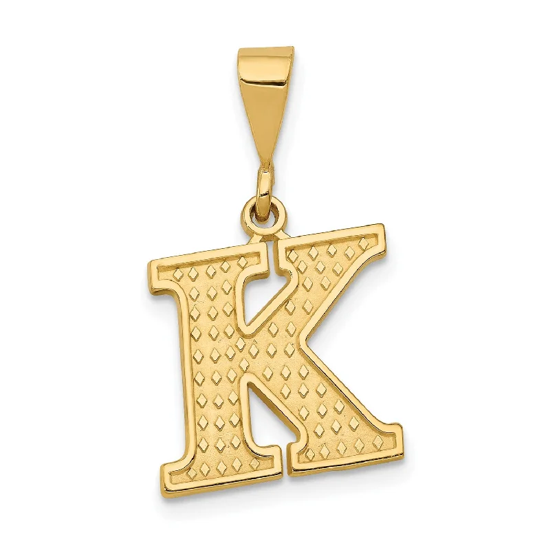 Get Ready To Sparkle – Special Jewelry Discounts 14k Initial K Charm