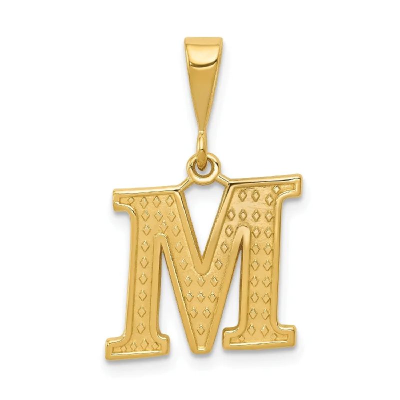 High-End Jewelry, Now More Affordable Than Ever 14k Initial M Charm