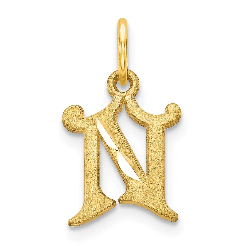 Grab Exquisite Jewelry At The Lowest Prices 14k Initial N Charm