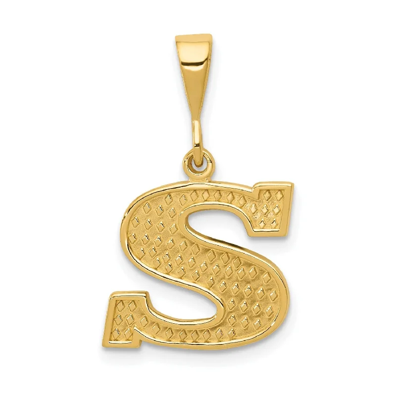 Final Call For Exquisite Jewelry At Reduced Rates 14k Initial S Charm