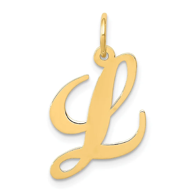 Limited-Time Jewelry Discounts – Shine Without The Splurge 14K Medium Fancy Script Initial L Charm