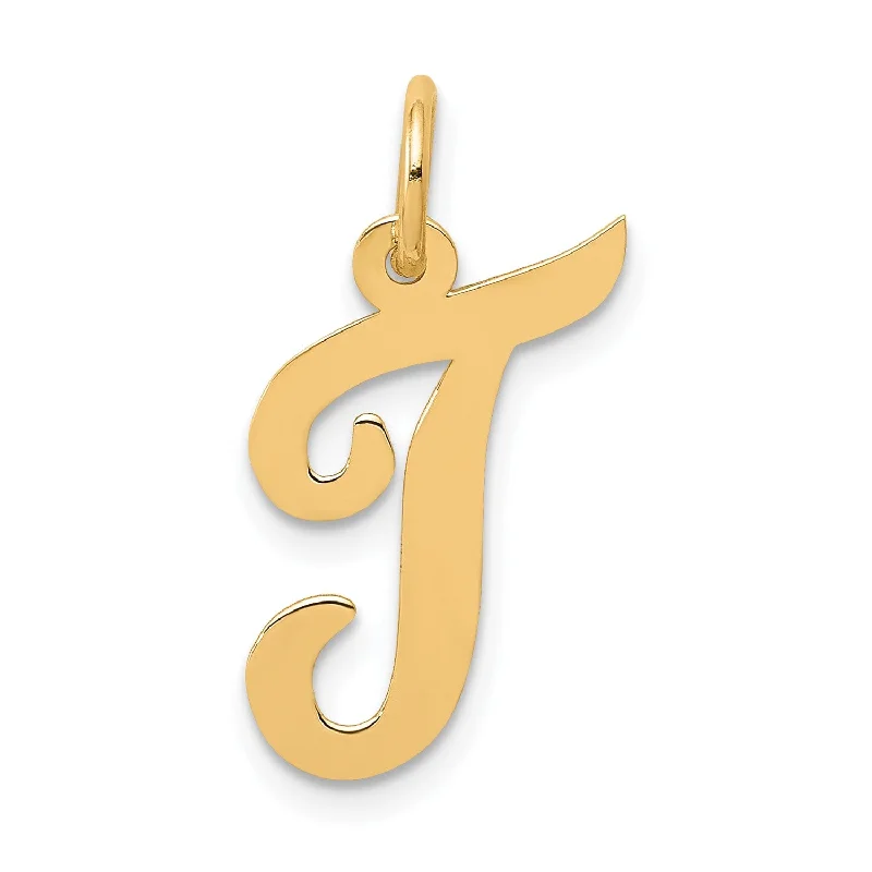 Exclusive Jewelry Markdowns – Limited-Time Offer 14k Medium Script Initial T Charm