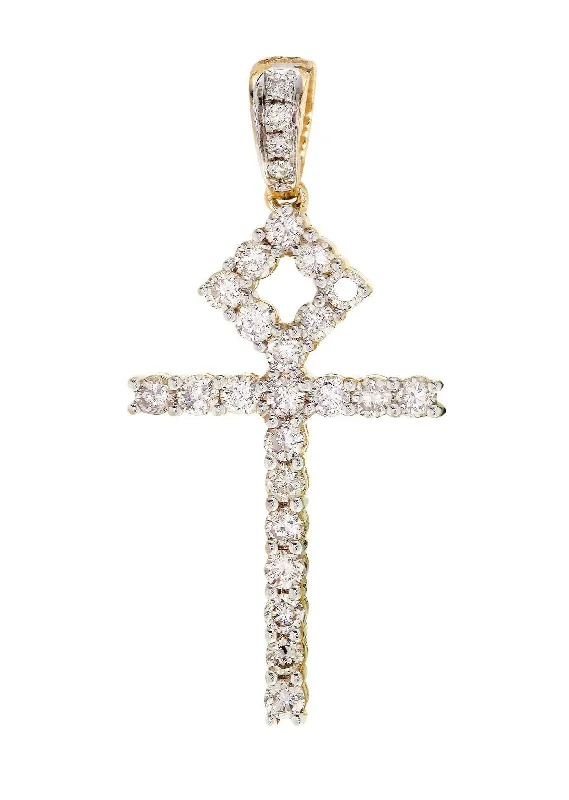 Shop Dazzling Jewelry With Special Promotional Discounts Diamond Ankh Pendant | 0.94 Carats | 2 Grams Shop Dazzling Jewelry With Special Promotional Discounts Diamond Ankh Pendant | 0.94 Carats | 2 Grams