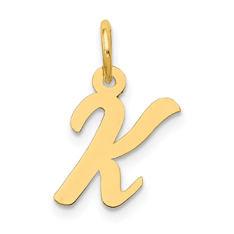 Don't Miss These Dazzling Jewelry Discounts 14k Small Script Initial K Charm