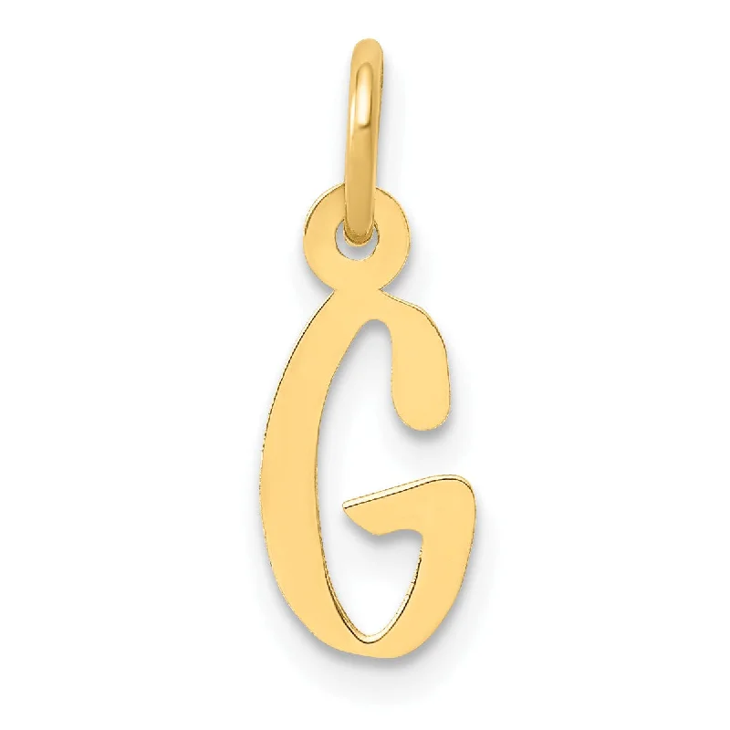 Trending Jewelry Now At Unbeatable Prices 14k Small Slanted Block Initial G Charm