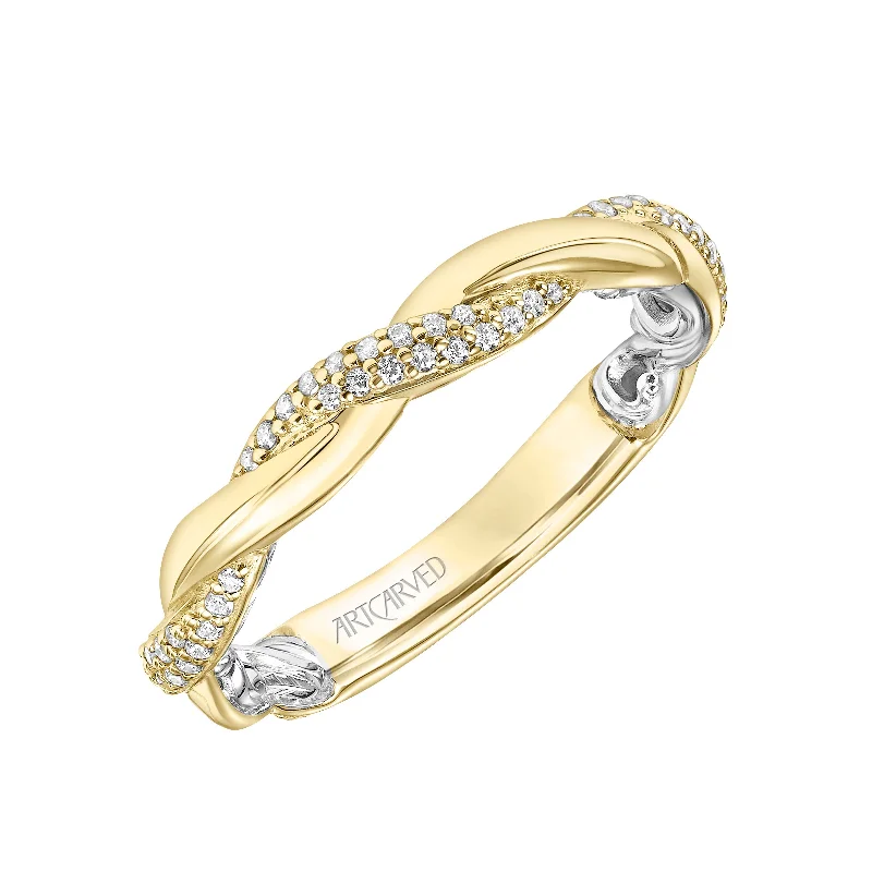 Your Perfect Accessory Now At The Best Price 14k Two Tone Diamond Anniversary Band