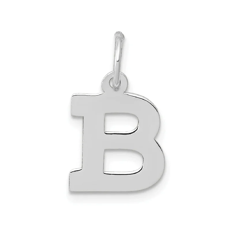 Jewelry Deals That Sparkle – Shop Today 14k White Gold Small Block Initial B Charm