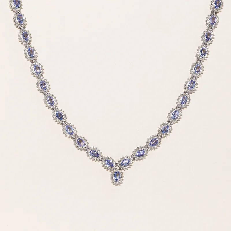 Buy More, Save More – Special Jewelry Discounts Tanzanite & Diamond Necklace | 15.47ctw, 6.58ctw | 18" | Buy More, Save More – Special Jewelry Discounts Tanzanite & Diamond Necklace | 15.47ctw, 6.58ctw | 18" |