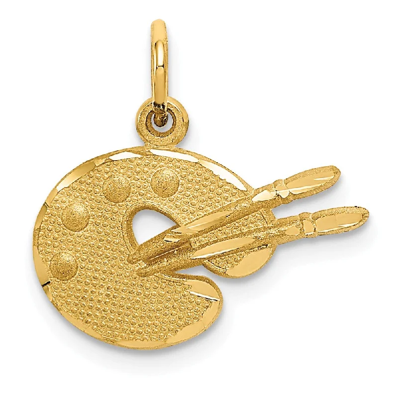 Chic And Stylish Jewelry At Discounted Prices 14k Yellow Gold Artist Palette Charm