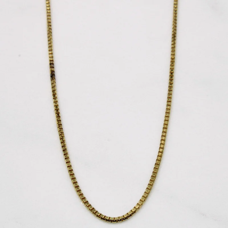 Flash Sale On Stunning Jewelry – Don't Miss Out 14k Yellow Gold Box Link Chain | 24" | Flash Sale On Stunning Jewelry – Don't Miss Out 14k Yellow Gold Box Link Chain | 24" |