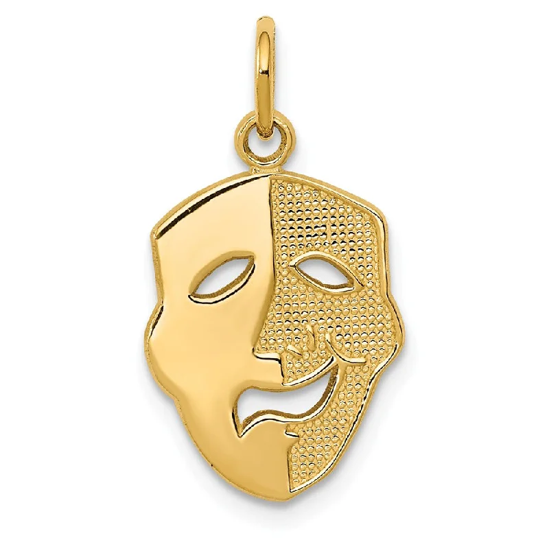Buy More, Save More On Stunning Jewelry Pieces 14k Yellow Gold Comedy / Tragedy Mask Charm Buy More, Save More On Stunning Jewelry Pieces 14k Yellow Gold Comedy / Tragedy Mask Charm