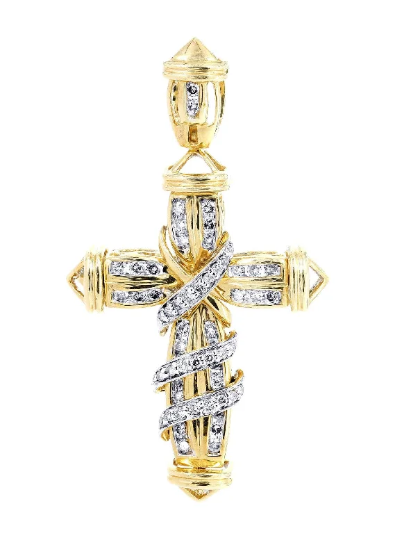 Affordable Luxury Jewelry For Every Occasion Diamond Cross Pendant | 0.7 Carats | 8.38 Grams Affordable Luxury Jewelry For Every Occasion Diamond Cross Pendant | 0.7 Carats | 8.38 Grams