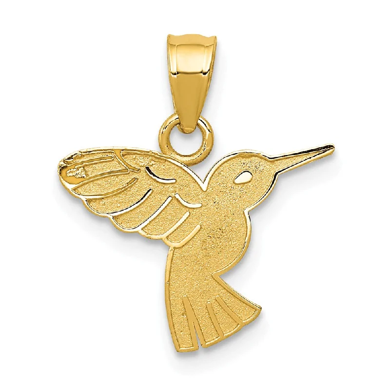 Affordable Elegance – Premium Jewelry At Special Prices 14k Yellow Gold Flat Hummingbird Pendant Affordable Elegance – Premium Jewelry At Special Prices 14k Yellow Gold Flat Hummingbird Pendant