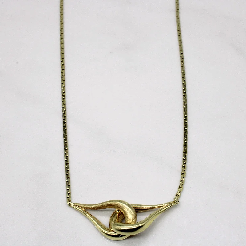 Versatile Layering Jewelry For Effortless Chic 14k Yellow Gold Knot Necklace | 16" |