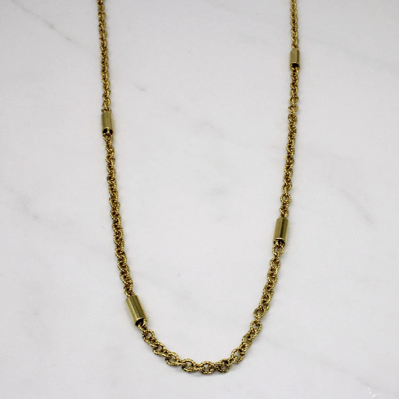 14k Yellow Gold Necklace | 36" |