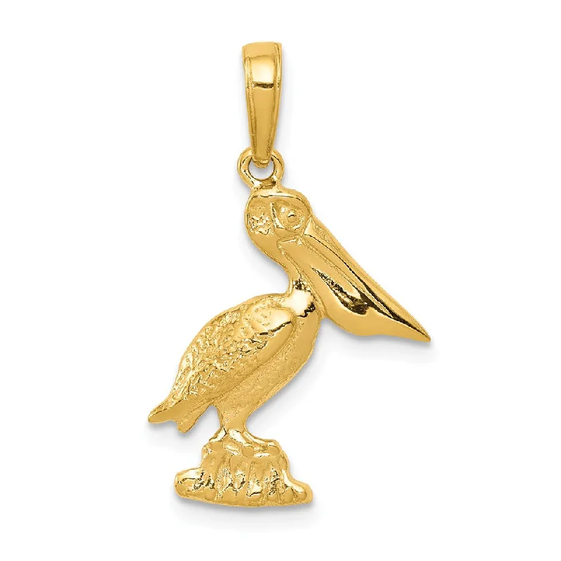 Your Dream Jewelry At Dream Prices – Shop Now 14k Yellow Gold Polished 2D Pelican Pendant Your Dream Jewelry At Dream Prices – Shop Now 14k Yellow Gold Polished 2D Pelican Pendant