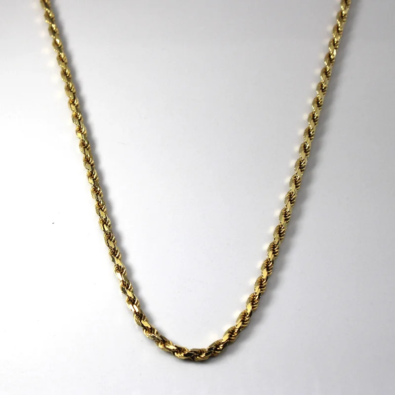 Shop Dazzling Rings, Earrings, And More At Special Discounts 14k Yellow Gold Rope Chain | 20"|