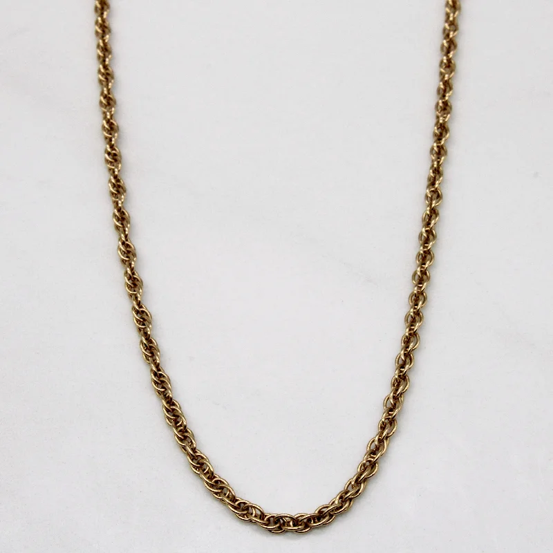 14k Yellow Gold Fancy Link Chain | 22" |