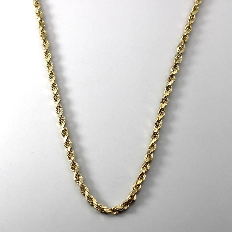 Limited-Time Jewelry Sale – Don't Miss Out On Dazzling Discounts 14k Yellow Gold Rope Chain | 26"|