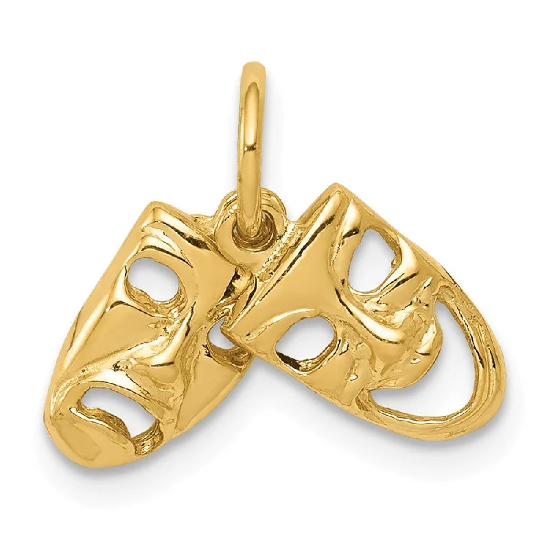 Exclusive Savings On Timeless Jewelry Pieces 14k Yellow Gold Small Comedy and Tragedy Mask Charm Exclusive Savings On Timeless Jewelry Pieces 14k Yellow Gold Small Comedy and Tragedy Mask Charm