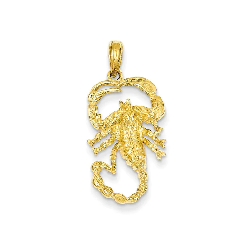 Luxury Jewelry At Budget-Friendly Prices – Grab Yours Now 14k Yellow Gold Textured Scorpion Pendant Luxury Jewelry At Budget-Friendly Prices – Grab Yours Now 14k Yellow Gold Textured Scorpion Pendant