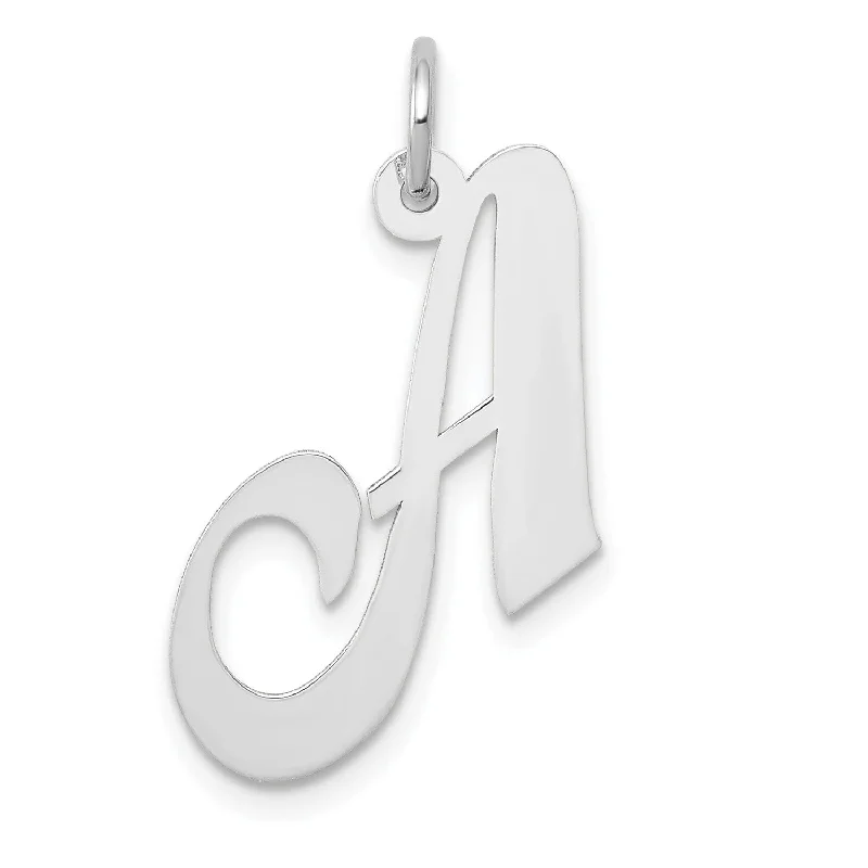 Get The Jewelry You Love At A Price You Love 14KT White Gold 20X21MM Initial Pendant; Initial A. Chain not Included