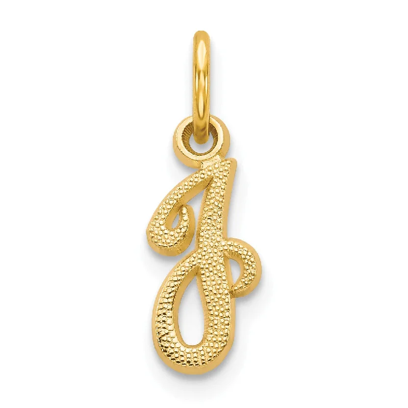 Fine Jewelry, Limited-Time Offers Available 14KT Yellow Gold 16X7MM Initial Pendant-Chain Not Included; Initial J