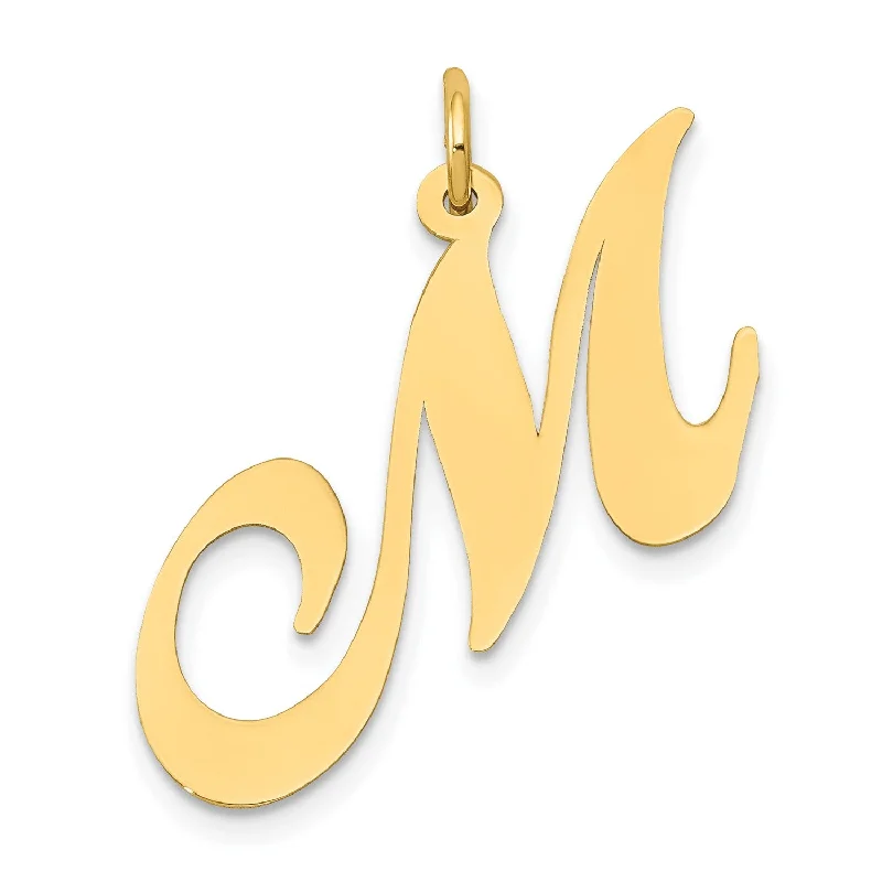 Grab Your Favorite Jewelry At The Lowest Prices 14KT Yellow Gold Initial Pendant; Initial M. Chain not Included