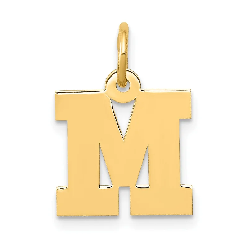 Limited-Time Offer On Elegant Jewelry Pieces 14KT Yellow Gold Initial Pendant; Initial M. Chain not Included