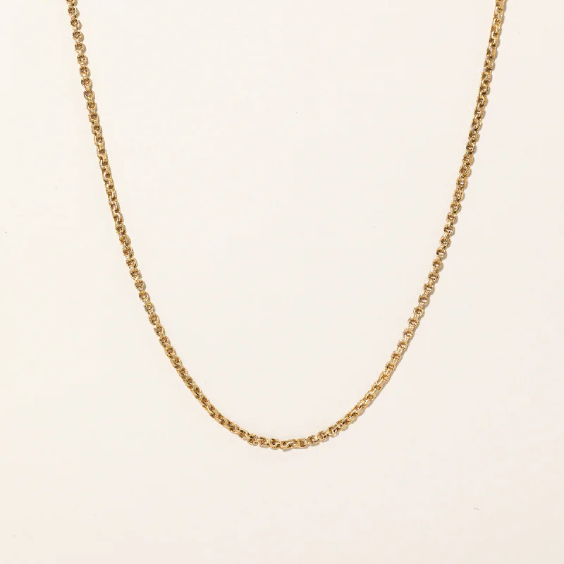 15k Yellow Gold Watch Chain | 60" |