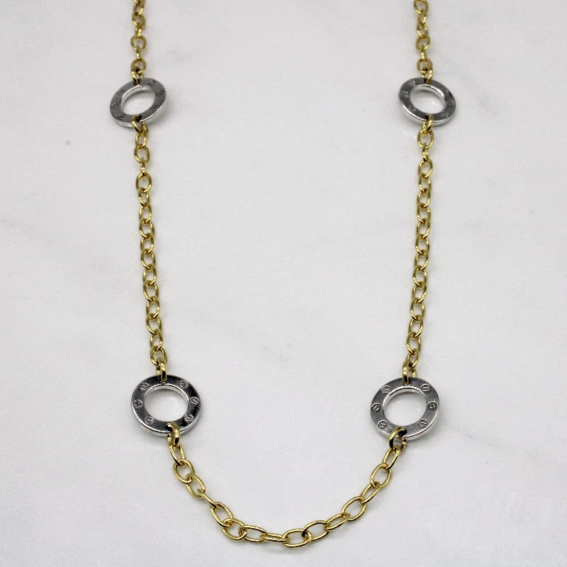 Seasonal Jewelry Deals – Elevate Your Style 18k Two Tone Gold Necklace | 18" |