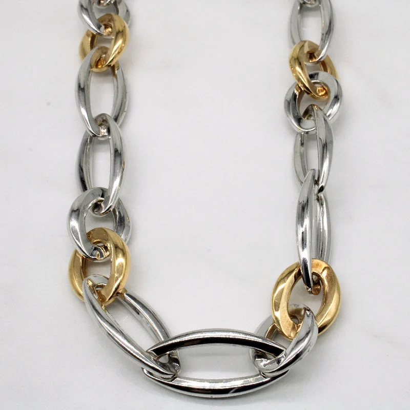 Bestselling Jewelry At Special Promotional Rates 18k Two Tone Gold Necklace | 20" | Bestselling Jewelry At Special Promotional Rates 18k Two Tone Gold Necklace | 20" |