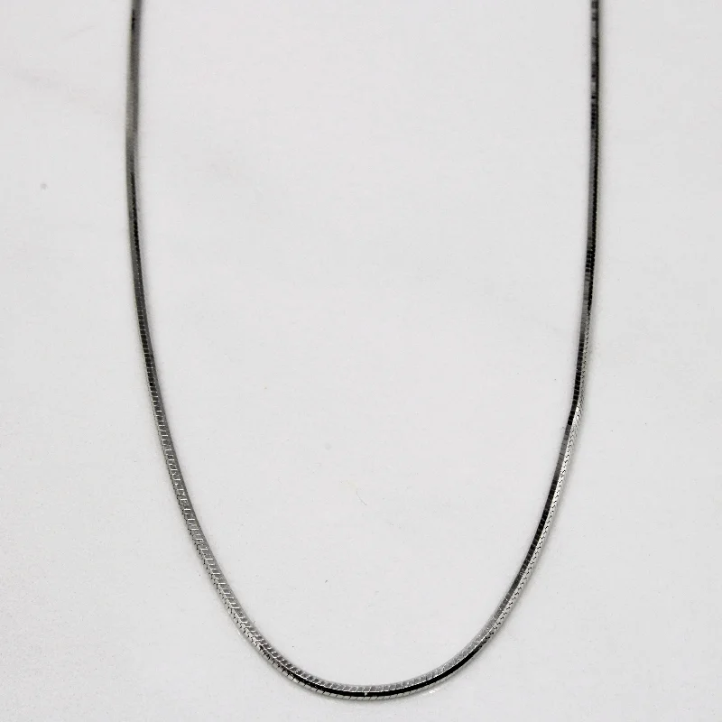 Eco-Friendly Sustainable Jewelry For Conscious Buyers 18k White Gold Chain | 18" |
