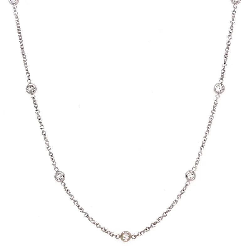 Affordable Glamour – Premium Jewelry At Special Prices 18k Gold Diamond By The Yard Necklace