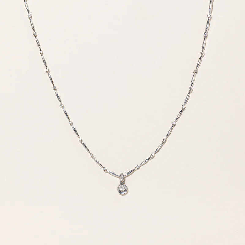 Make Every Moment Shine – Jewelry Discounts Available White Gold Diamond Necklace | 0.64ctw, 0.11ct, 0.03ctw | 16" | Make Every Moment Shine – Jewelry Discounts Available White Gold Diamond Necklace | 0.64ctw, 0.11ct, 0.03ctw | 16" |