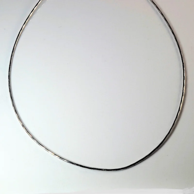 18k White Gold Wire Chain | 16" |