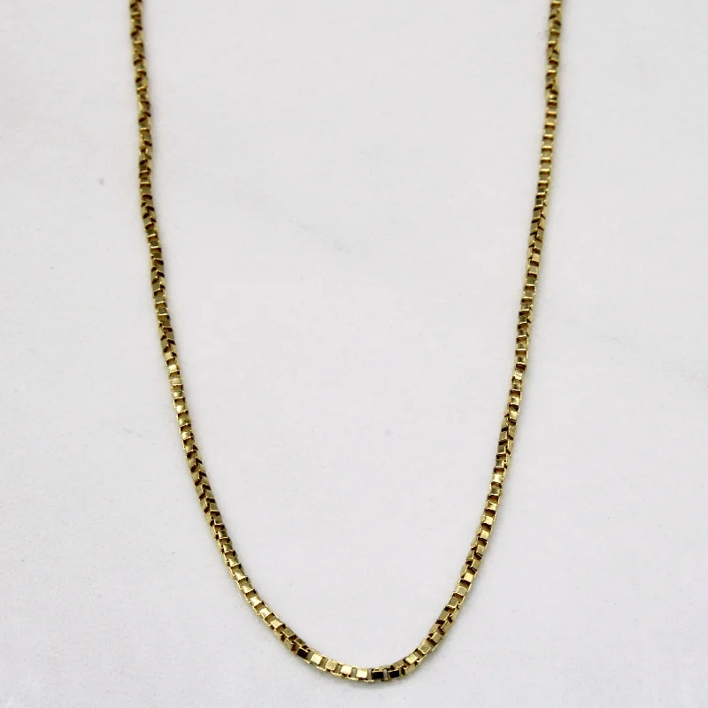 Bestselling Jewelry At Special Promotional Rates 18k Yellow Gold Box Link Chain | 17" | Bestselling Jewelry At Special Promotional Rates 18k Yellow Gold Box Link Chain | 17" |