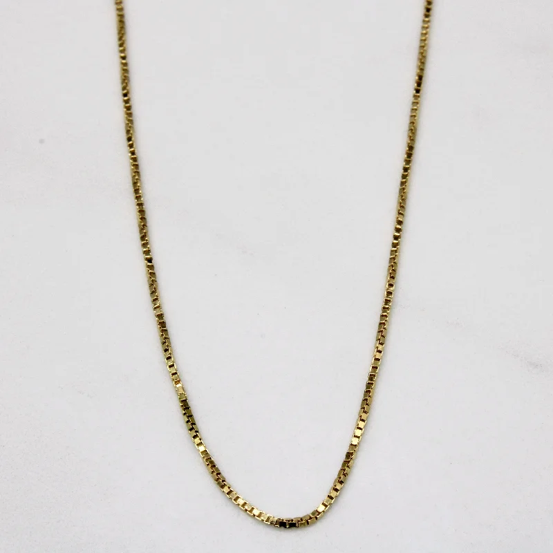 Trending Jewelry Styles Now At Limited-Time Discounts 18k Yellow Gold Box Link Choker | 15" | Trending Jewelry Styles Now At Limited-Time Discounts 18k Yellow Gold Box Link Choker | 15" |